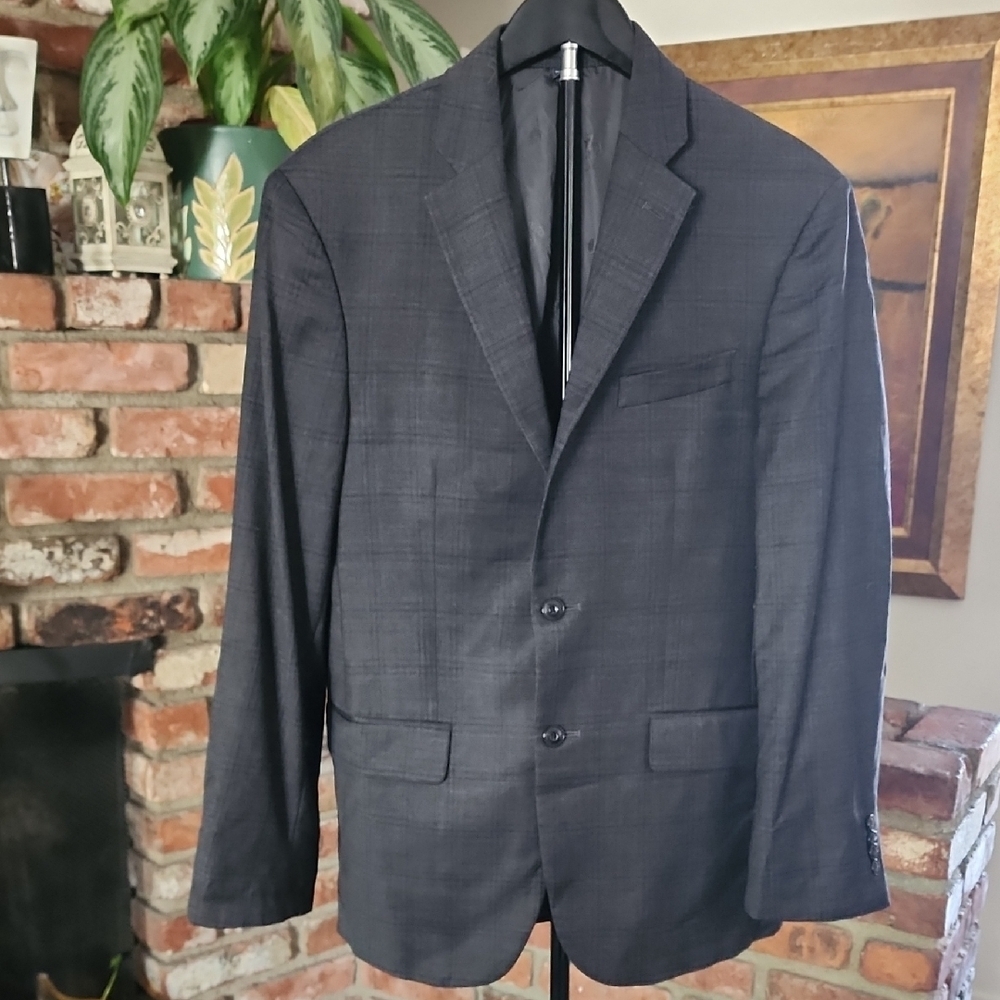 Jos. A. Bank Men’s Black Blazer Sport Coat 38R Wool Blend Classic Fit